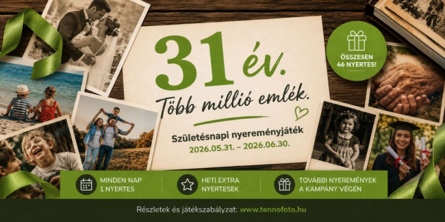 31 év. Több millió emlék.