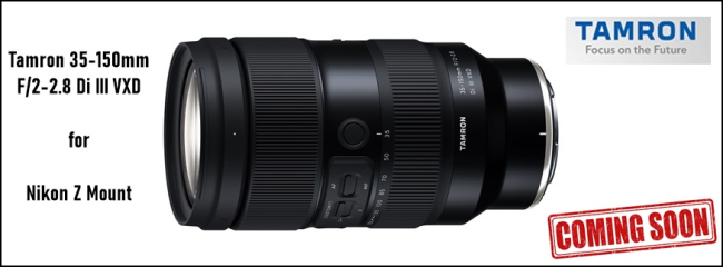 A Tamron bejelentette a Nikon Z 35-150 mm-es F/2-2.8 Di III VXD fejlesztését