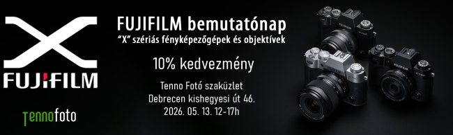 Fujifilm bemutatónap a Tenno Fotónál.
