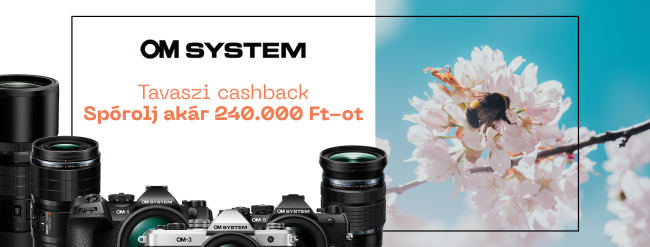 OM System tavaszi cashback akció