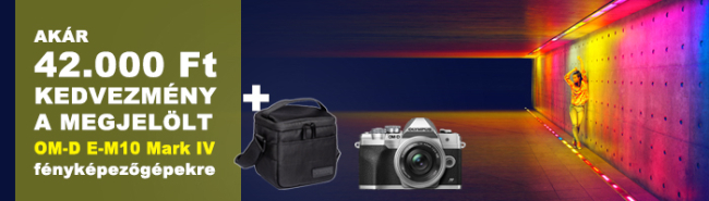 Olympus E-M10 MARK IV Akció - ajándék táskával