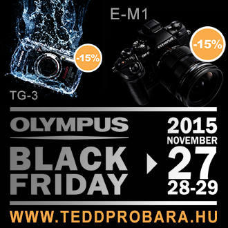 Olympus black friday: TG-3 és E-M1 szettek 15% kedvezménnyel
