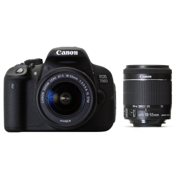 Canon EOS 700D digitális fényképezőgép kit, EF-S 18-55mm f/3.5-5.6 IS STM kit 04