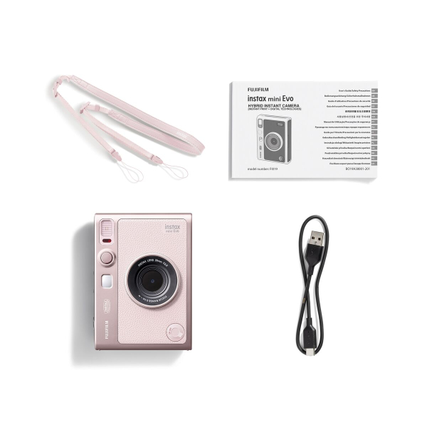 Fujifilm Instax Mini Evo Hibrid fényképezőgép - Gentle Rose 13