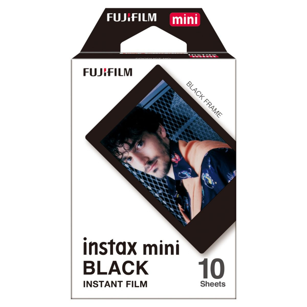 Fujifilm Instax mini film BLACK FRAME, Instax gépekhez, 10 db-os 03