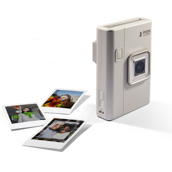 Fujifilm Instax Mini Liplay+ hibrid fényképezőgép - Sand Beige 08