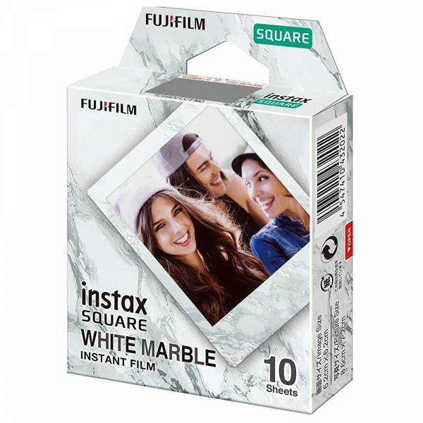 Fujifilm Instax Square Film, White marble, Instax SQUARE gépekhez, 10 db-os 03