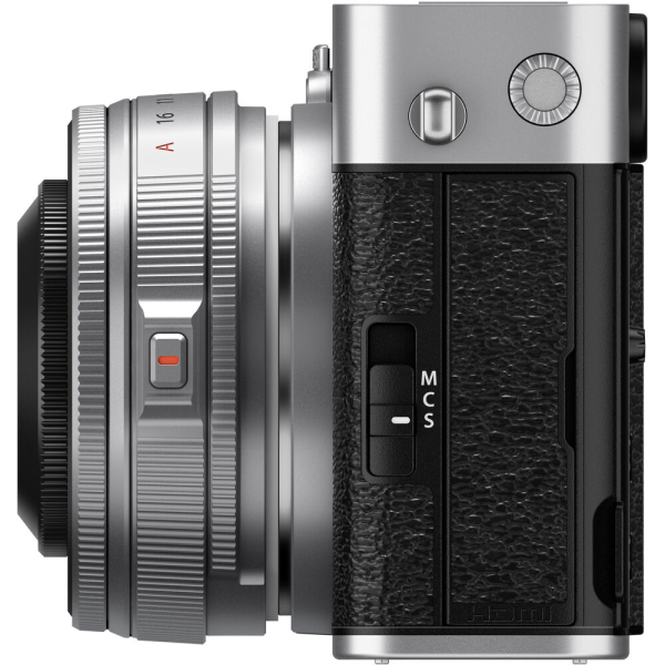 Fujifilm X-E5 digitális fényképezőgép váz + Fujinon XF 23mm f/2.8 objektív (ezüst) 11