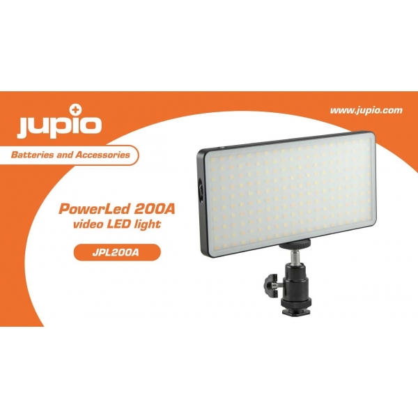Jupio Power LED 200A Video LED lámpa + beépített Power Vault 03
