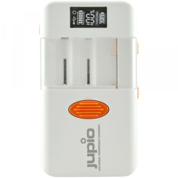 Jupio univerzális utazó akkumulátortöltő és 2600mAh külső akkumulátor, fényképezőgép akku, AA, AAA, +USB töltéshez 04
