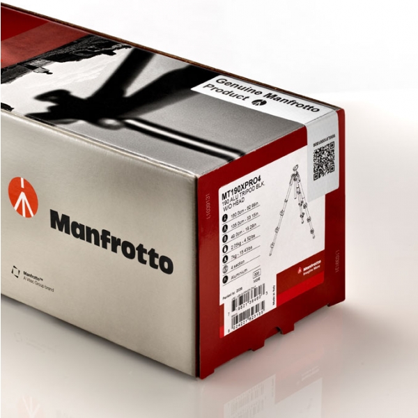 Manfrotto 190 Alumínium 3 szekciós tripod állvány, horizontális oszloppal 05