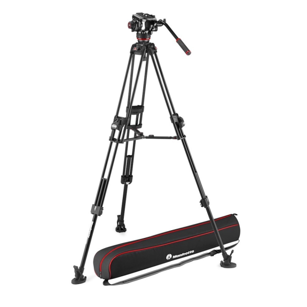 Manfrotto 504x fluid videó fejés 645 FASTalumínium ikerlábas videó állvány szett 15