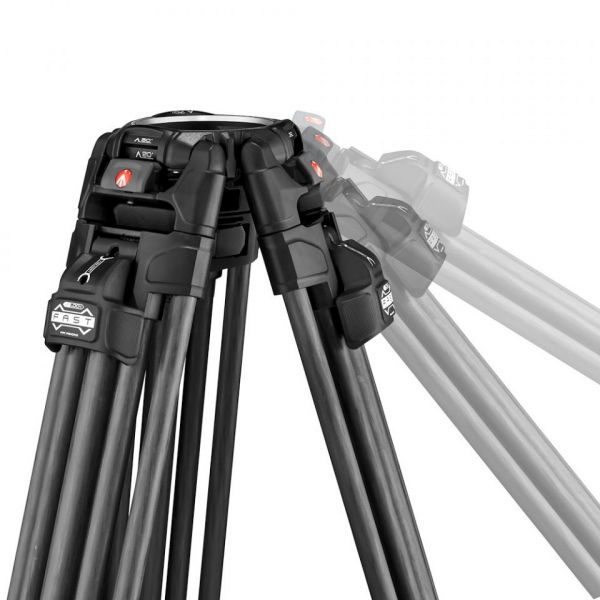 Manfrotto 645 Fast Karbon állvány, középterpesztés, ikerlábakkal 11