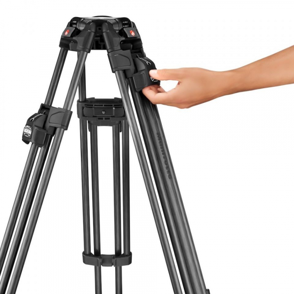 Manfrotto 645 Fast Karbon állvány, középterpesztés, ikerlábakkal 12