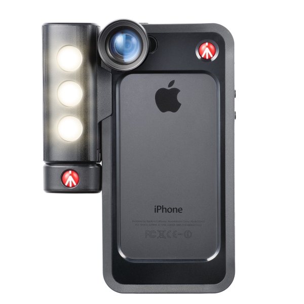 Manfrotto Black Bumper telefontok 3 előtétlencsével iPhone 5/5s készülékekhez 07