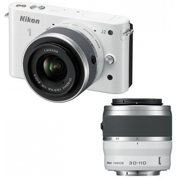 Nikon 1 J2 digitális fényképezőgép (2év) +1 NIKKOR VR 10–30 (1év) és 30-110 mm (1év) objektívek 10