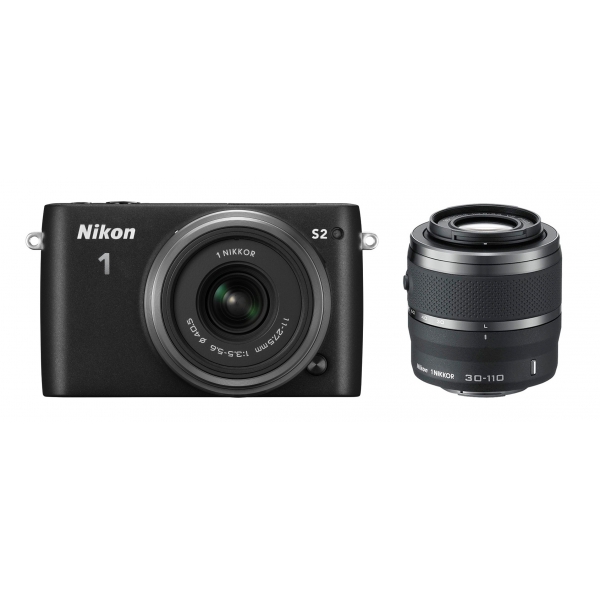 Nikon 1 S2 digitális fényképezőgép (2év) + 1 NIKKOR 11-27,5 mm (1év) és 1 NIKKOR VR 30-110 mm (1év) objektívek 10