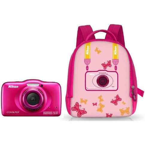Nikon COOLPIX S32 digitális fényképezőgép (2év) hátizsákkal 24