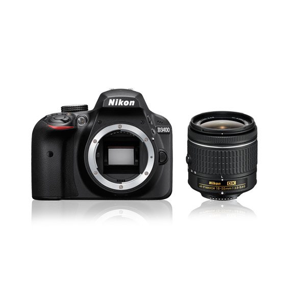 Nikon D3400 AF-P DX 18-55 NON VR Szett: D3400 váz (3év) + AF-P 18-55mm objektív (1 év) 03