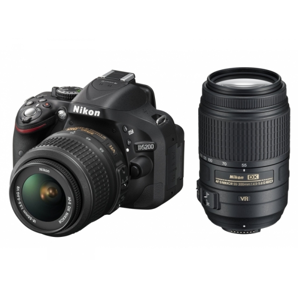 Nikon D5200 Váz (3év) + AF-S DX NIKKOR 18-55 VR II (1év) és 55-300 VR (1év) objektívek 04