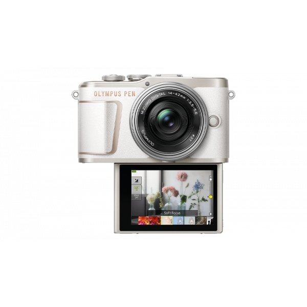 Olympus E-PL10 digitális fényképezőgép + M.ZUIKO DIGITAL ED 14‑42mm 1:3.5‑5.6 EZ Pancake objektív 12