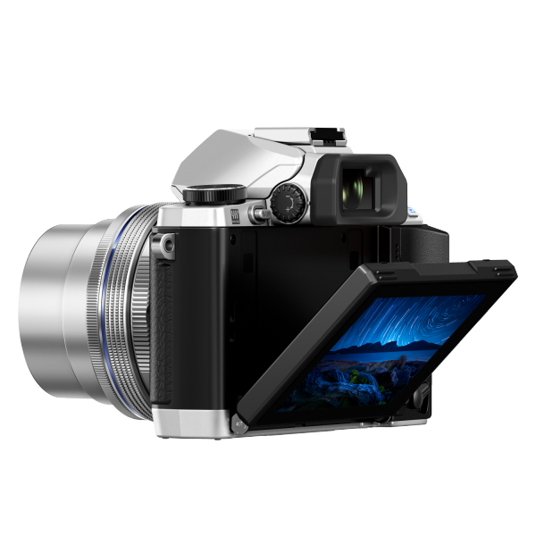 Olympus OM-D E-M10 digitális fényképezőgép DZK EZ kit, 14-42mm EZ és 40-150mm R objektívekkel 08