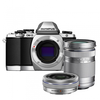Olympus OM-D E-M10 digitális fényképezőgép DZK EZ kit, 14-42mm EZ és 40-150mm R objektívekkel 04