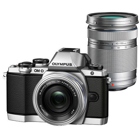 Olympus OM-D E-M10 digitális fényképezőgép DZK EZ kit, 14-42mm EZ és 40-150mm R objektívekkel 03