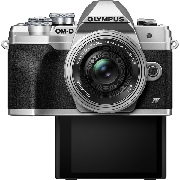 Olympus OM-D E-M10 Mark IV digitális fényképezőgép váz + M. Zuiko Digital 14-42mm 1:3.5-5.6 objektív - ezüst (KÉSZLETEN) 07