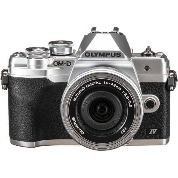 Olympus OM-D E-M10 Mark IV digitális fényképezőgép váz + M. Zuiko Digital 14-42mm 1:3.5-5.6 objektív - ezüst (KÉSZLETEN) 04