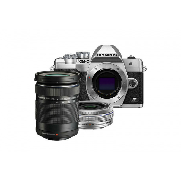 Olympus OM-D E-M10 Mark IV digitális fényképezőgép váz + M. Zuiko Digital 14-42mm EZ 1:3.5-5.6 + M.Zuiko Digital ED 40‑150mm F4‑5.6 R objektívekkel 12