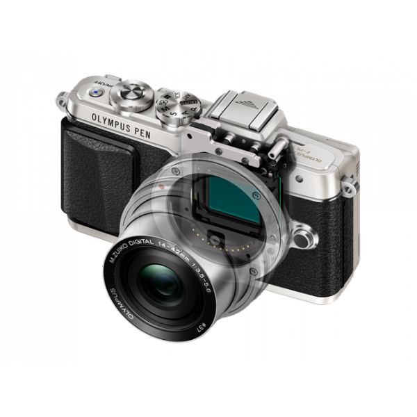 Olympus Pen Lite E-PL7 digitális fényképezőgép Pancake Zoom Kit, 14-42mm EZ objektívvel 08