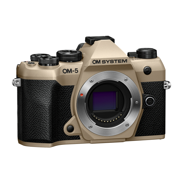 OM System OM-5 Mark II digitális fényképezőgép váz - homokbézs 05