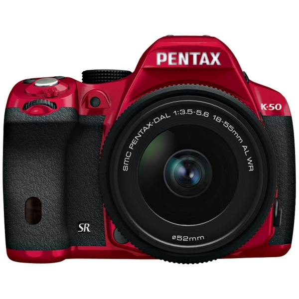 Pentax K-50 digitális fényképezőgép kit, smc DA-L 18-55 mm AL WR objektívvel 10