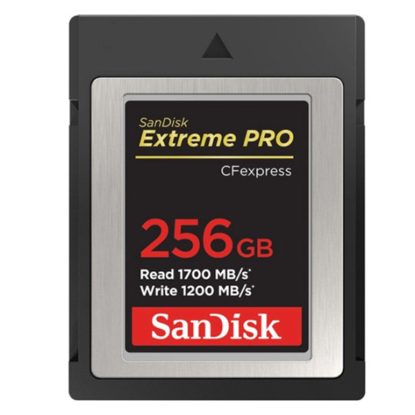 SanDisk CFexpress Extreme PRO® 256GB kártya, Type B, 1700MB/s, 1200MB/s 03