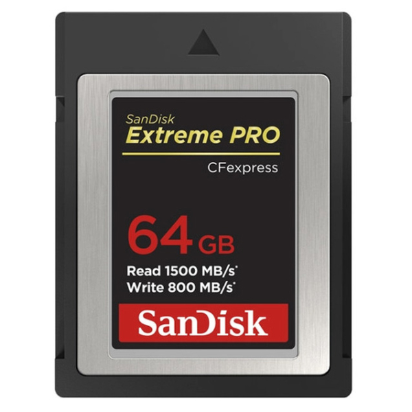 SanDisk CFexpress Extreme PRO® 64GB kártya,Type B, 1500MB/s, 800MB/s, 03