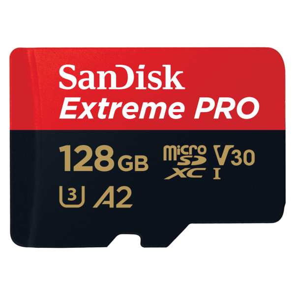 SanDisk Extreme Pro MicroSDXC 128 GB  memóriakártya + adapter, 200MB/s , A2 C10 V30 UHS-I U3 04
