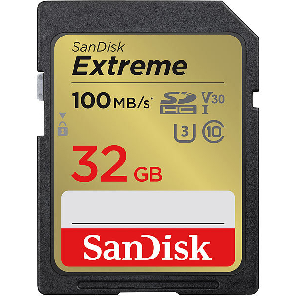 SanDisk Extreme SDHC 32GB kártya 100MB/s, UHS-I, Class 10, U3, V30 03