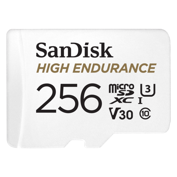 SanDisk microSDXC High Endurance Monitoring 256GB memóriakártya, Class 10, 100MB/s + SD Adapter 05