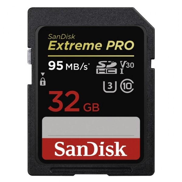 SanDisk SDHC Extreme Pro memóriakártya 32GB, 95MB/S, UHS-I, V30 03