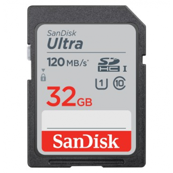SanDisk SDHC Ultra 32 GB memóriakártya 120MB/S UHS-I 03