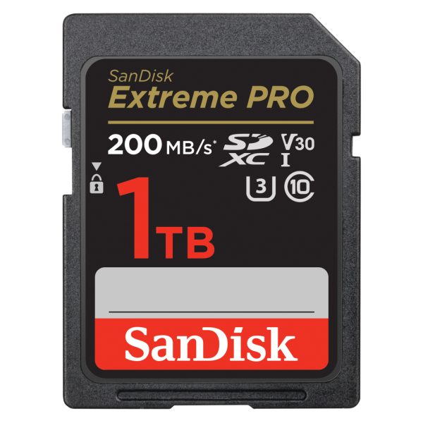 SanDisk SDXC Extreme Pro 1 TB memóriakártya, 200 MB/S, UHS-I, V30 03