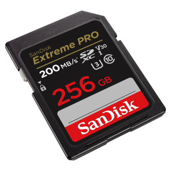 SanDisk SDXC Extreme Pro 256GB memóriakártya, R200MB/S, UHS-I, V30 04