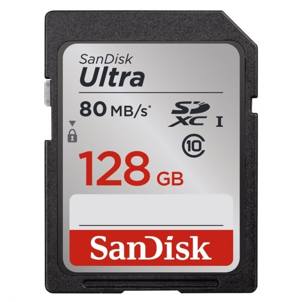 SanDisk SDXC Ultra memóriakártya 128 GB, Class 10, UHS-I, 80MB/sec. 03