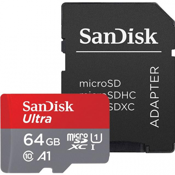 SanDisk MicroSDXC Ultra memóriakártya + adapter 64 GB, Class 10, UHS-I, 120MB/sec. 03
