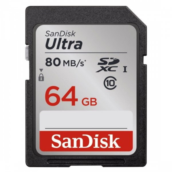 SanDisk SDXC Ultra memóriakártya 64 GB, Class 10, UHS-I, 80MB/sec. 03