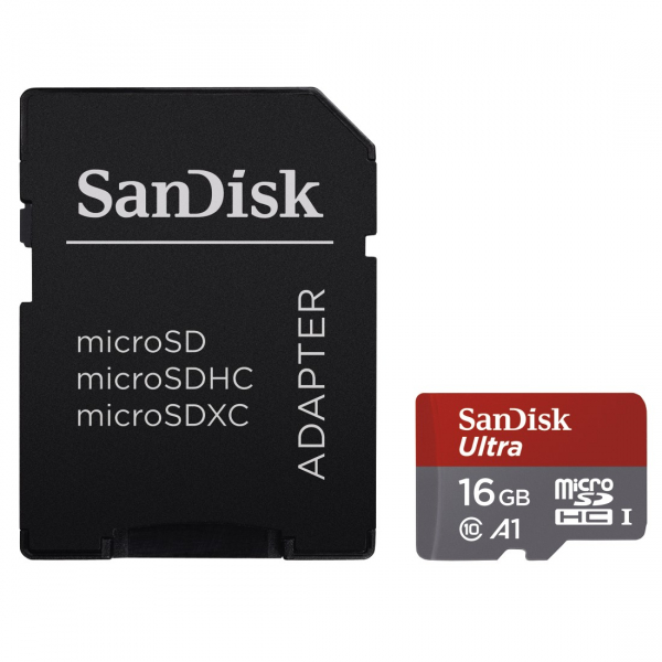 SanDisk Ultra Android 16GB micro SDHC memóriakártya + SD adapter 98MB/s  Class 10 03