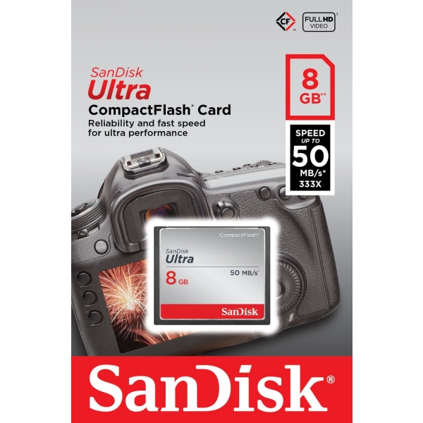 SanDisk Ultra CompactFlash 8 GB memóriakártya 05