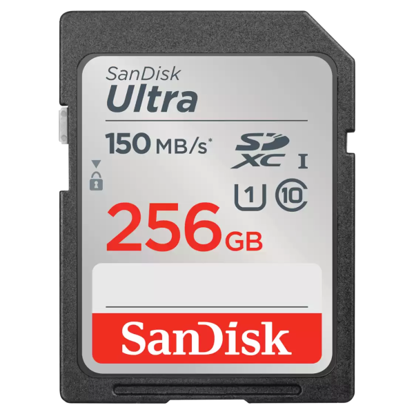 SanDisk Ultra SDXC 256GB kártya 150MB/s CL10 UHS-I 03