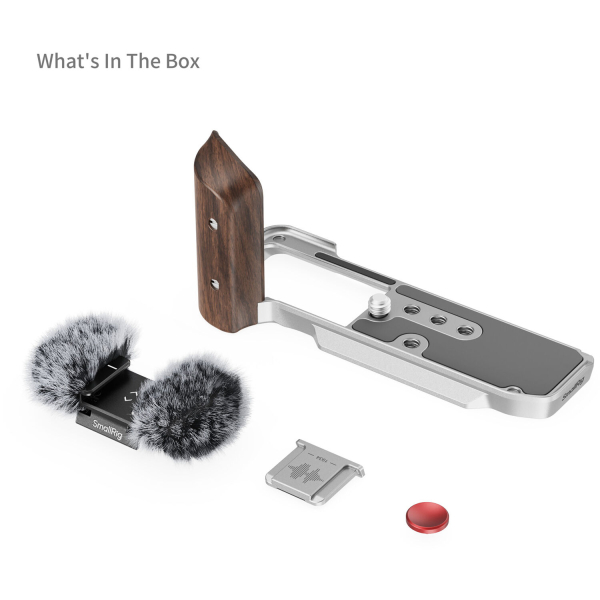 SmallRig L-Shape Mount Plate fa markolattal - Fujifilm X-M5 (ezüst) 04